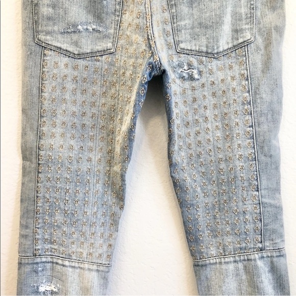 Sass and Bide Diamond Embroidered Jeans Size 27 High Waisted - Picture 8 of 9